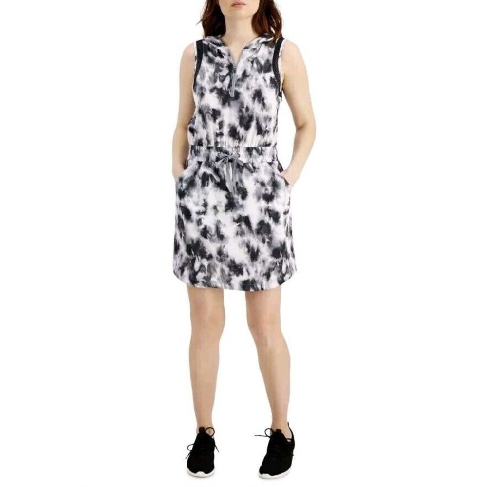 Ideology Women's Plus Size Tie-Dyed Sleeveless Hoodie Dress‎ NWT MSRP $64.50